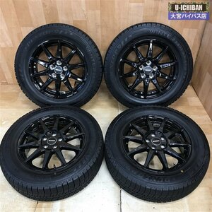 VW フォルクスワーゲン POLO ポロ等 2021年 スタッドレス 185/65R15 ダンロップ WM03 & BIASSO 15インチ 5.5J +35 5H 100 4本セット _W004