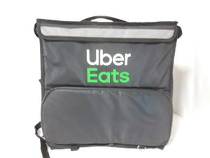 □UberEats ロゴ入り配達バッグ（ブラック）ウーバーイーツ公式　保冷バッグ　拡張機能☆