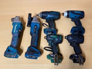 makita／ マキタ　hikoki　充電式4モード インパクトドライバー　コードレスインパクトドライバー Tp130D、GA404DN、WH36DA　6点　ジャンク