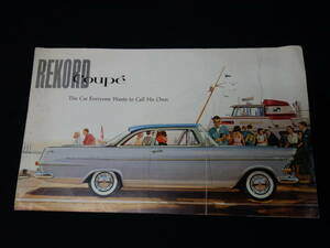 【1961年】オペル レコルト クーペ / OPEL REKORD Coupe 専用 カタログ / 英語版 【当時もの】