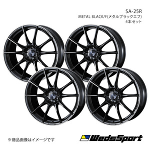 WedsSport/SA-25R ムラーノ Z50 アルミホイール4本セット【20×8.5J 5-114.3 INSET45 METAL BLACK/F】0073828×4