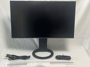 最終値中古美品■EIZO FlexScan EV2795 BK 27.0型カラー液晶モニター/ デイジーチェーン・LAN対応/ USB Type-C入出力端子搭載 目が疲れない