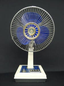 cc149● レア 現状品 三菱/MITSUBISHI 扇風機 R-30-WD オールブルー made in japan 3枚羽根 昭和レトロ家電 インテリア パーツ取りにも/160