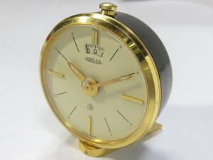 希少 1960年頃?? JAEGER LECOURLTRE ARARM CLOCK ジャガールクルト 置時計 アラームクロック 昼夜表示 8日巻 機械式 手巻き アンティーク