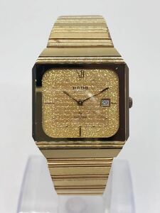 1円 RADO ラドー クォーツ 129.9511.3 腕時計 ゴールドカラー アンティーク