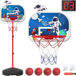 ES53 バスケットゴール EagleStone バスケットボール おもちゃ 自動採点 効果音 3in1遊び方 自立式 高さ調整 