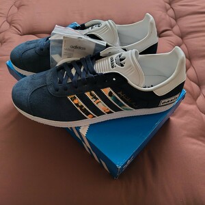 adidas アディダス スニーカー オアシス OASIS ノエルギャラガー リアムギャラガー GAZELLE ガゼル ガッツレー LG2 SPZL ネイビー 27.5cm