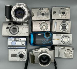 CASIO Canon デジカメ FUJIFILM OLYMPUS デジタルカメラ コンパクトデジタルカメラ SONY Nikon 12個まとめ