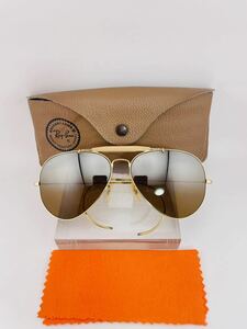 Qa42 レイバン Outdoor Man B-15 TGM ( トップグラデーションミラー) ボシュロム製 ビンテージ サングラス B&L RayBan USA ブラウン