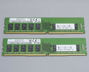 Samsung DDR4-2666 ECC Unbuffered 16GB×2 計32GB　PC4-21300