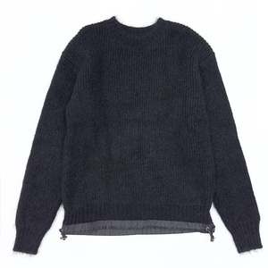 【22SS】 sacai サカイ Mohair Knit Pullover ドローストリング モヘヤ ニット プルオーバー / セーター / 1 / ブラック 黒 /