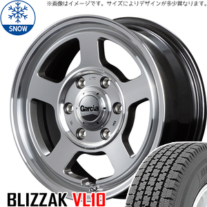 新品 ハイゼット エブリィ BS VL10 145R12 6PR 12インチ ガルシア シカゴ5 4.0J +43 4/100 スタッドレス タイヤ ホイール セット 4本