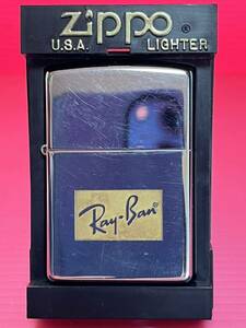 ZIPPO/ ジッポー/ Ray-Ban/レイバン 両面柄 オイルライター 美品 2001年