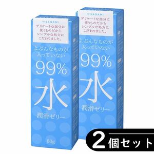 サガミ よぶんなものが入っていない 99% 水 潤滑ゼリー ×2個（ローション・潤滑剤）