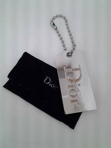 ★送料無料★　Dior　クリスチャンディオール　ミラー　鏡　9ｃｍ×4cm　チャーム　ストラップ　