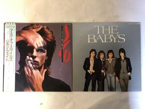 20225S 帯付見本盤 12inch LP★THE BABYS/JOHN WAITE 2点セット★MASK OF SMILES/LUST FOR LIFE/WELCOME TO PARADISE★EYS-91124/WWS-80898