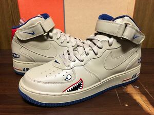 04年製 NIKE AIR FORCE 1 MID ARMY ナイキ エアフォース ミッド エアマンパック AIRMAN PACK 【306352-221】戦闘機 空軍 ペイント US10.5