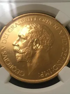 1911 イギリスジョージ5世 5ポンド金貨【NGC PF64CA】