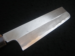 6寸　角先菜切　160mm　薄刃包丁　水牛鍔　片刃　平八　なぎり包丁　和包丁　日本製　Japanese　blue steel　vegetable　knife