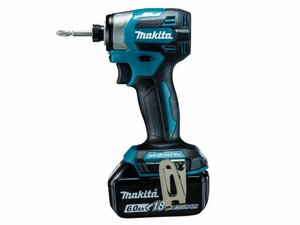 最新機種 新品 makita マキタ 充電式インパクトドライバ TD173DRGX 青 ブルー 18V 6.0Ah バッテリ(BL1860B)2本・充電器・ケース付き A31