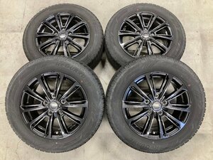 □5897 良品 MiLLOUS ホンダ フリード 等 15インチ 6J +53 5穴 114.3 アルミホイール 185/65R15 YOKOHAMA iceGUARD iG60