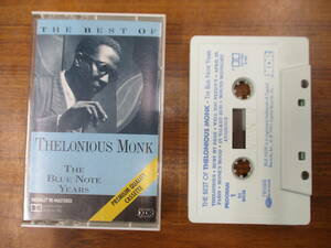 S-2838【カセットテープ】US版 THELONIOUS MONK The Best Of Thelonious Monk Blue Note Years B4-95636 セロニアス・モンク cassette tape