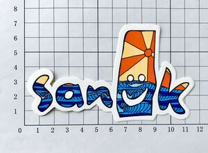 sanuk sandals Sunny dayステッカー サヌーク サンダル サニーデー ステッカー