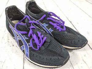 【4yt093】ランニングシューズ アシックス asics ソーティートレーナーSP 1013A013 黒×紫 サイズ：25.0cm◆d45