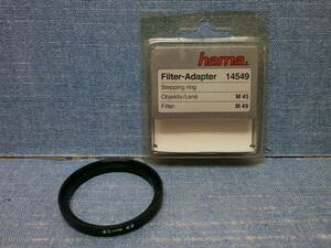 中古良品 hama Filter Adapter フィルターアダプター 14549 Stepping ring M45-M49 点検済み