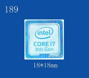 即決189【 CORE i7 8th Gen 】エンブレムシール追加同梱発送OK■ 条件付き送料無料 未使用