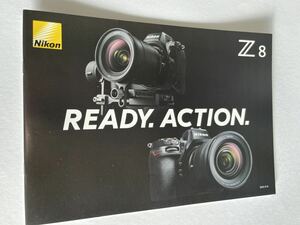 462‐30-②(送料無料) ニコン　Nikon　Z8　READY.ACTION.　カタログ　取扱説明書（使用説明書）2023,510