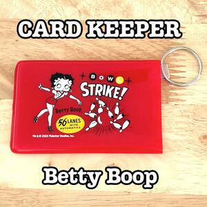 カードキーパー カードケース パスケース ベティ・ブープ Betty Boop 定期入れ かわいい アメリカン 雑貨 ラバー 名刺入れ キーリング付き