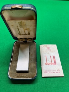 【951】dunhill ダンヒル ガスライター US.RE24163 シルバー（ 着火確認済み）