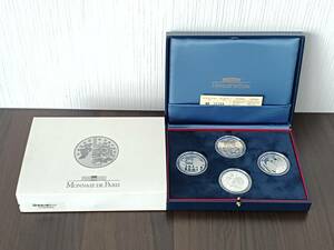 モネドパリ 銀貨4種セット 記念コイン MONNAIE DE PARIS/ART GOTHIQUE/ART GREC ET ROMAIN/EUROPA FRANCS/1999年 2000年/ シルバー 同梱可