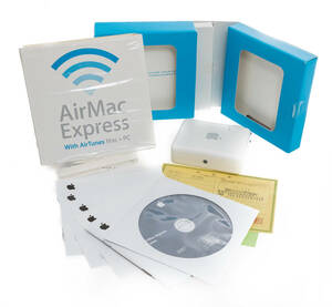 Apple AirMac Express Base Station A1089 エアマック エクスプレス 元箱 取説 全部あり