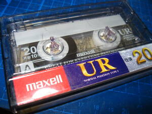 7使用済み　中古　 カセットテープ　日立Maxell　UR20　Type1 ノーマル　20分　1本　爪あり　No.1357