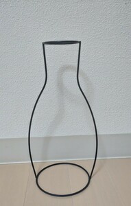 ワイヤー　フラワーベース　高さ約24cm フラワーアレンジ　チューリップ　デイジー　花瓶　ドライフラワー　インテリア　軽量　おしゃれ
