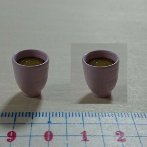 単品 リーメント◆湯のみ　ミニチュア　大正 くらしの道具たち6◆お茶