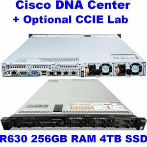 PowerEdge R630/メモリ 256G/SSD 4TB(+Cisco DNA Center SD-WAN ISE) CCIE EI/Sec ラボ学習用 DELL