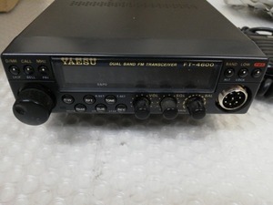 YAESU ヤエス 八重洲無線 V/UHFデュアルバンドモービルトランシーバー FT-4600 マイクMH-26A8付2L84U5