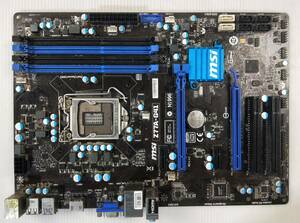 【中古パーツ】BIOS確認のみ、MSI Z77A-G41 マザーボード ＩＯパネル LGA1155 ■MB4147