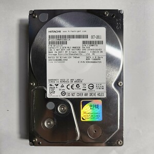 「64」HITACHI OCT-2011 2TB 3.5 SATA HDD (使用103352)