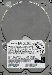 HITACHI Deskstar HDS722512VLAT20 123.5GB ATA/IDE 7200rpm