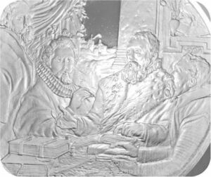レア 希少品 世界の偉大な画家 ルーベンス 絵画 名画 四人の哲学者 偉人 肖像画 記念品 記章 Silver925 純銀製 メダル コイン コレクション