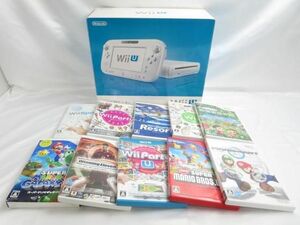 【同梱可】中古品 ゲーム Wii U 本体 WUP-010 8GB ホワイト 動作品 マリオカート 他 ソフト 周辺機器 グッズセット