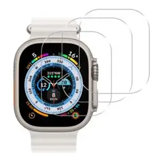 Apple Watch Ultra 49mm ガラスフイルム  3枚セット