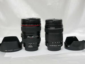 #1739 Canon EF-S 18-135mm F3.5-5.6 IS STM EF 24-105mm F4L USM レンズ2本セット