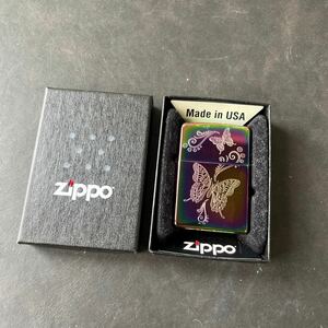 ZIPPO ジッポー オイルライター ジッポ 喫煙具 ライター Zippo lighter 蝶　レインボー★14