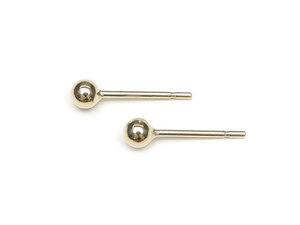 14KGF ボールピアス 3mm【1ペア販売】 / 14K-BB002