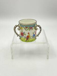 ＊とてもレア アンティーク＊ COALPORT コールポート ＊VERY RARE＊ Miniature Loving Cup (3) ミニチュア 3ハンダルラビングカップ *T813